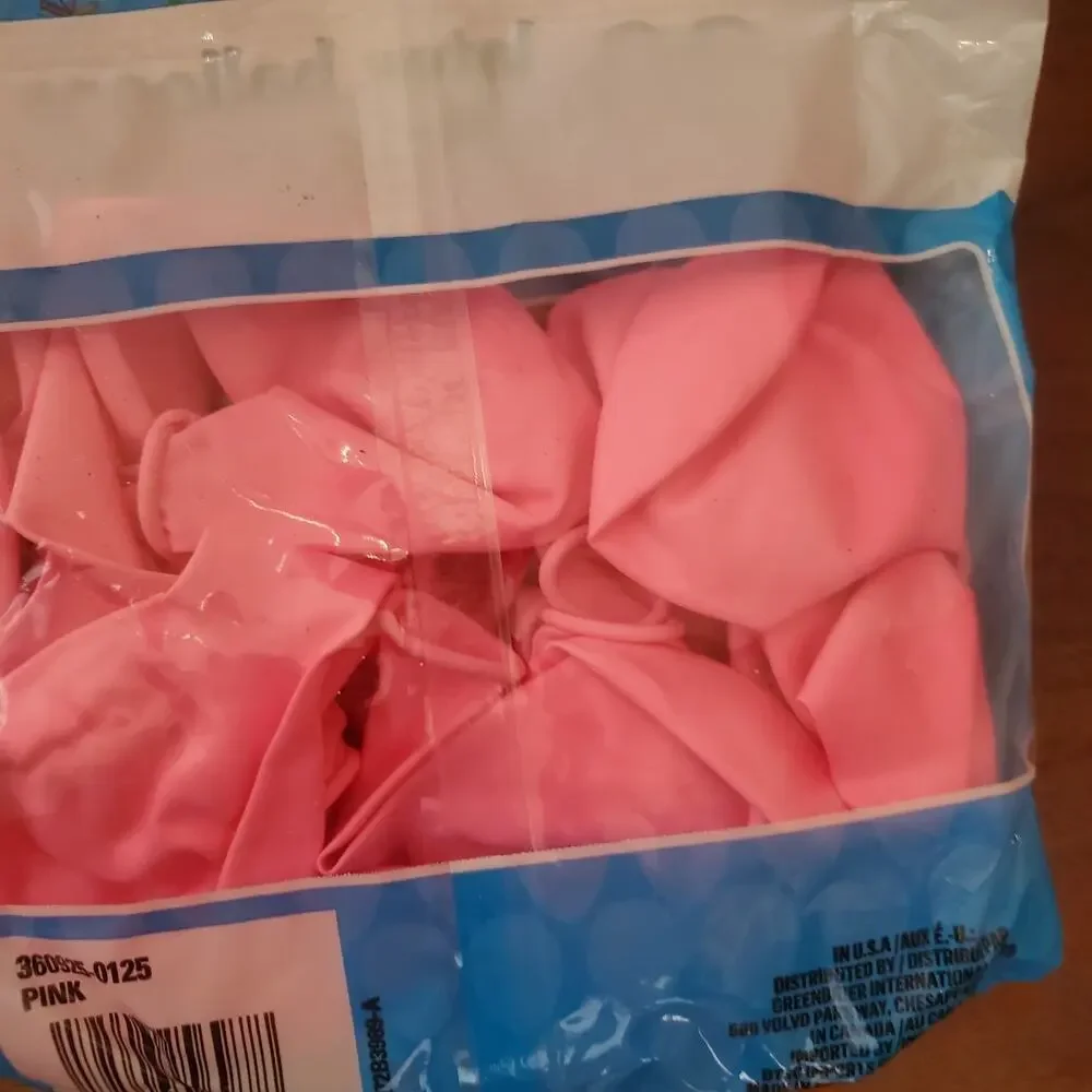 Latex Balloons Black And Pink (120 BLACK & 80 pINK)